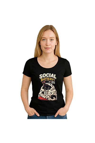 Fruit of the loom Tricou dama SOCIAL battery 1%
