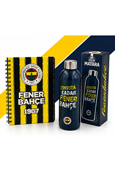 Fenerbahçe LİSANSLI LABİRENT FİGÜRLÜ SPİRALLİ A5 DEFTER 80 YAPRAK + 800 ML ÇE...