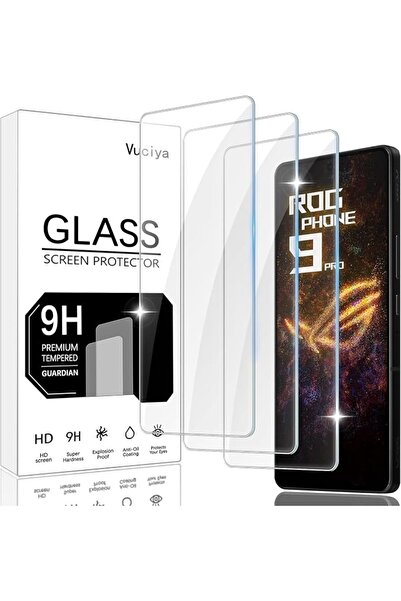 GENERAL 3 قطع من واقي الشاشة المتوافق مع هاتف Asus ROG 9 Pro/ROG Phone 9، زجا...