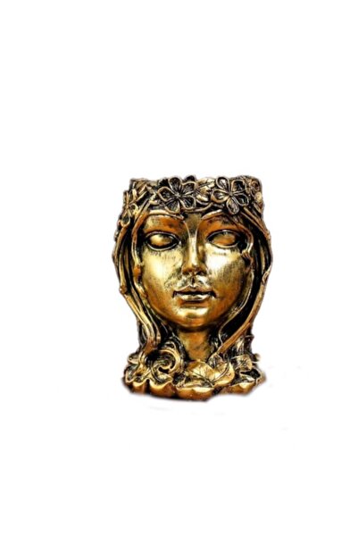 Handmade Γλάστρα θεάς, μοντέλο ανθρώπινου προσώπου, κατασκευασμένο από εποξικ...