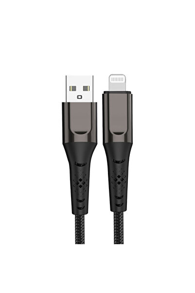 USB-A to Lightning Data ve Şarj Kablosu Siyah