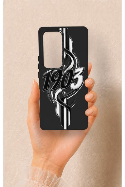 Vip Case Vivo V30 Compatible Black and White Ivy Patterned Silicone Case