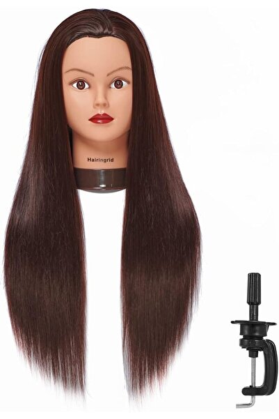 Hairingrid رأس مانيكان للتدريب على تصفيف الشعر مقاس 26-28 بوصة، رأس دمية تجمي...