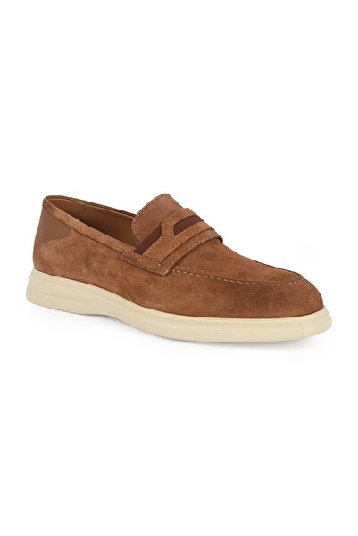 Libero Men's Loafer Shoes Genuine Suede Leather Moccasin Penny Strap Slip-On ...