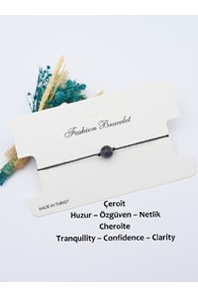 Stoneage Cheroid Natural Stone Bracelet - Black -