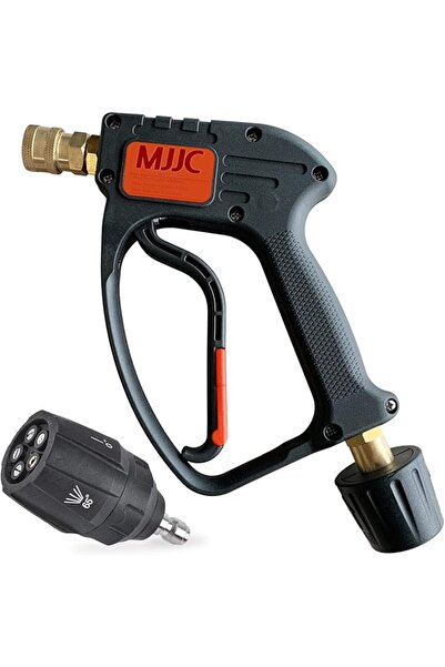 MJJC مسدس غسيل ضغط عالي قصير PRO Swivel لـ Karcher مع محول توصيل سريع ومسدس رش