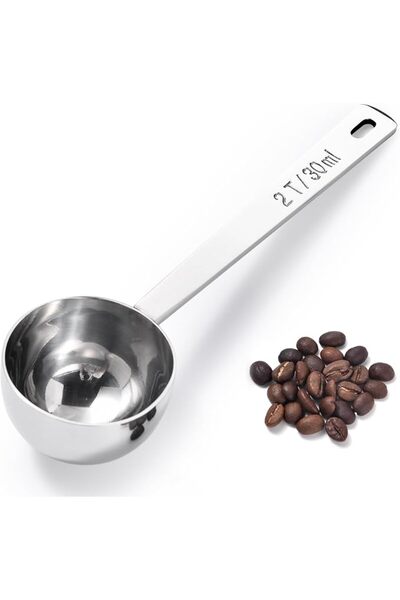 CARTEL DOOSUNG Doosu Metal 4.3in Long Handle Coffee Scoop for Ground Coffee (...