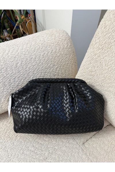 STİL SİDELYA Burslu Knitted Pattern Hand and Shoulder Bag