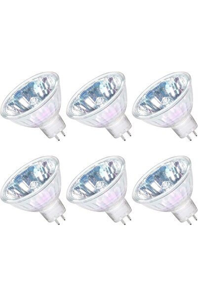 MAKINGTEC 6 Pack MR16 Halogen Bulb Dimmable GU5.3 Spotlight Long Lifetime War...