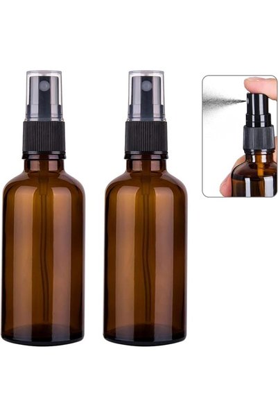 Nylea زجاجات رش زجاجية صغيرة للزيت والشعر والنباتات سعة 2 أونصة |   بخاخ رذاذ...