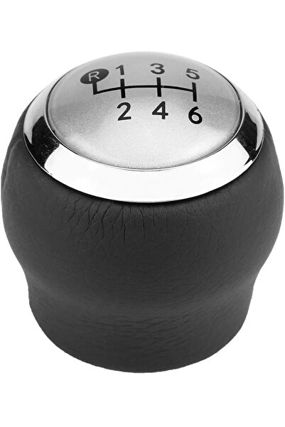 EVGATSAUTO Gear Shift Lever Knob, Car 6 Speed Manual Stick Head Replacement f...