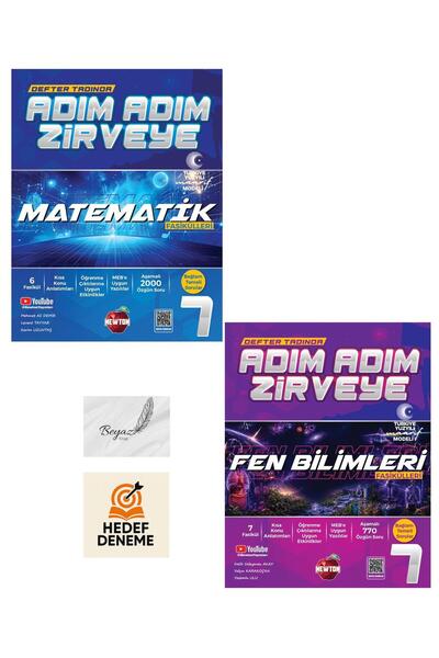 Newton Yayınları Newton 7.Sınıf Adım Adım Zirveye Matematik Fen Bilimleri Fas...