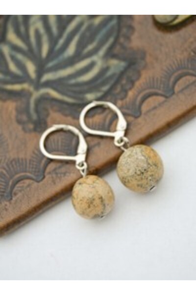 Stoneage Tree Yasper Earrings - Multicolor -