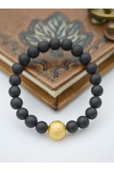 Stoneage Mat Onyx Stone Bracelet - Multi-Colored -
