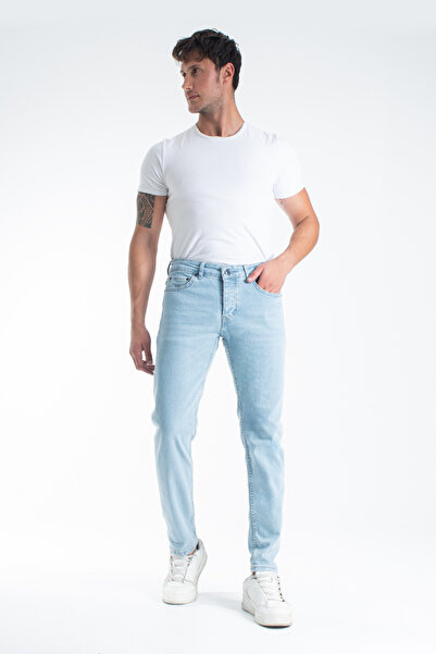 Erkek Slim Fit Esnek Denim Jean Pantolon