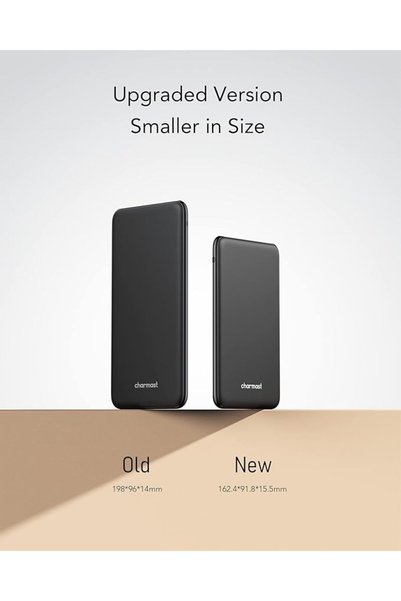 Charmast بنك طاقة محمول نحيف بسعة 26800 مللي أمبير وشحن سريع 20 واط مع منفذ USB-C
