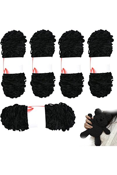 AZONEE Chenille Yarn for Crochet & Knitting - 5 x 100g Soft Wool Yarn for DIY...