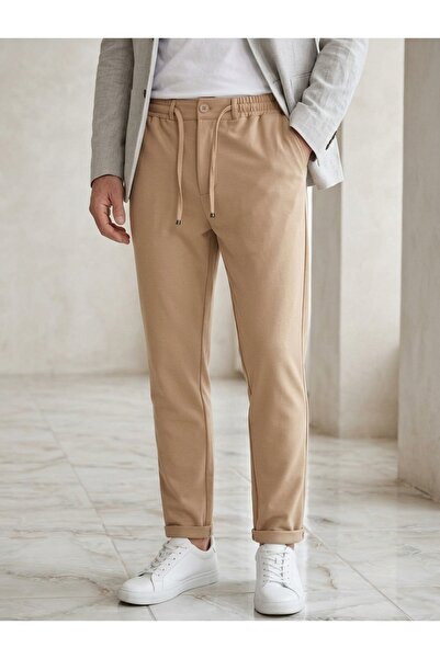 DÜĞMELİ FERMUARLI JOGGER PANTOLON ARKA CEPLİ