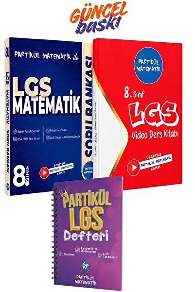 Partikül Matematik 8. Sınıf Video Ders Kitabı + Soru Bankası + LGS Planlama D...