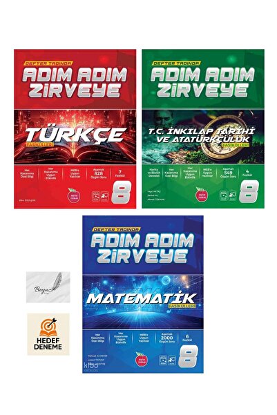 Newton Yayınları Newton 8.Sınıf Adım Adım Zirveye Türkçe İnkılap Tarihi Matem...