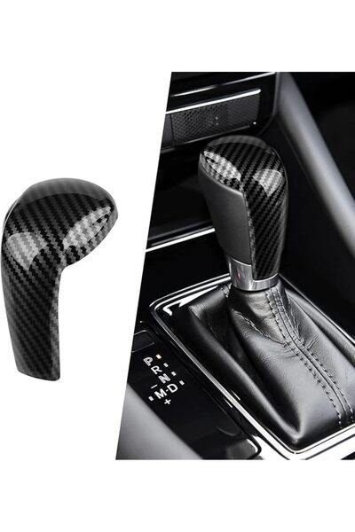 Bukela Center Console Gear Shift Knob Cover, Carbon Fiber Style, Interior Dec...