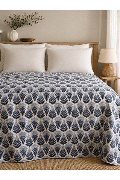 Mulberry King Size Patterned Pique Bedspread Double 240X260 cm