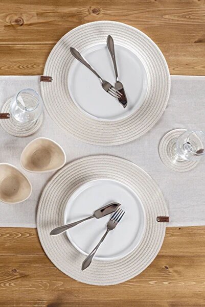 Comfort Craft Σετ 8 τεμαχίων από γιούτα για σουβέρ και σουβλάκια (4 σουβέρ + ...