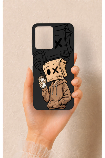 Vip Case حافظة سيليكون متوافقة مع Casper Via M40 بنمط Coffee Break