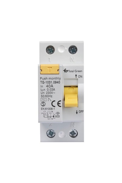 Danex Circuit Breaker 2p 40A 30ma, DANEX, Multicolor