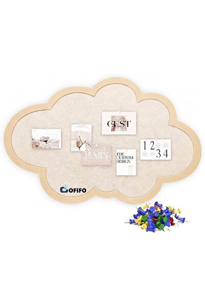 HASTHIP ® Cute Cloud Felt Pin Board, Self Adhesive Bulletin Board for Photos ...