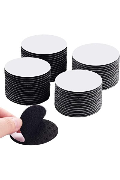 Aputue Round Sticky Pads,32 Pairs 6CM Reusable Adhesive Velcro Dots, Removabl...