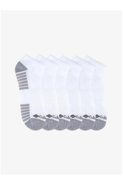 Columbia Men's Socks C1181 Athletic Fashion No-Show with Pique Footbed 6 Pack...