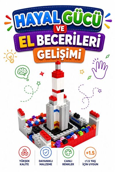 Lemut Duble Classic Building Blocks 1/2+ Creative Toy Building Set