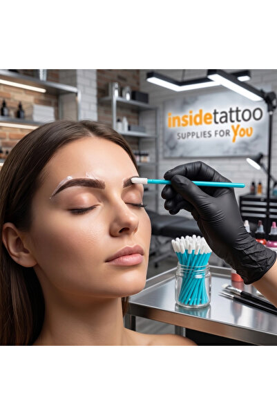 OEM Aplicatoare de culoare pentru machiaj, 50 bucăți, Albastru, set de baghete cosmetice pentru buze