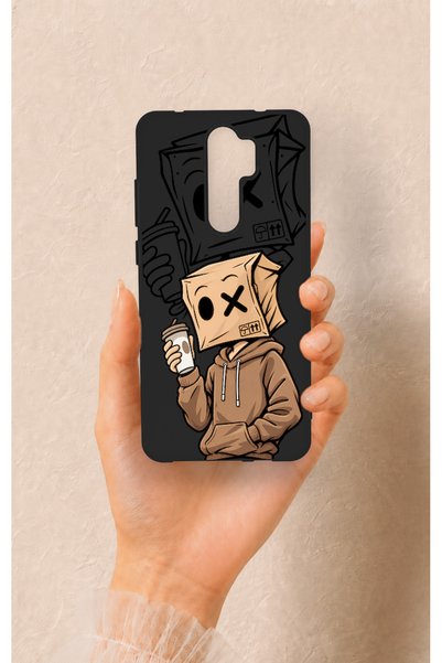 Vip Case Redmi Note 8 Pro Uyumlu Kahve Molası Desenli Silikon Kılıf
