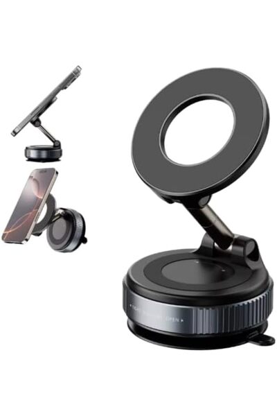 GENERAL حامل جوال للسيارات مغناطيسي قوي Vacuum شفط قوي – Magnetic Car Phone H...
