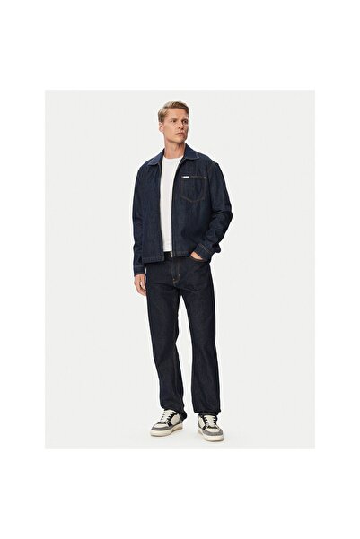 Guess Jeans Geacă de blugi pentru bărbați M6YN01D1316 Albastru închis