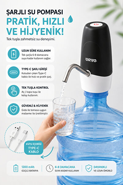DrBambu 💧 ŞARJLI DAMACANA SU POMPASI – PRATİK KULLANIM, MODERN TASARIM VE 4 ...
