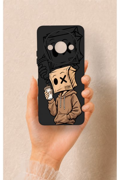 Vip Case Redmi A3 Uyumlu Kahve Molası Desenli Silikon Kılıf