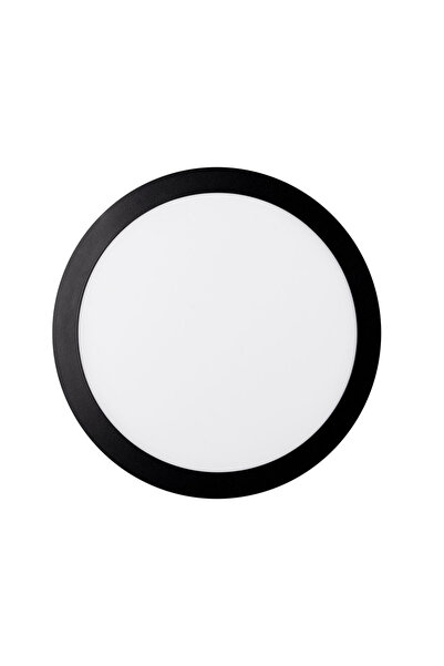 Danex Mini black round led panel st 24w 6400k ip40 -, novelite, black