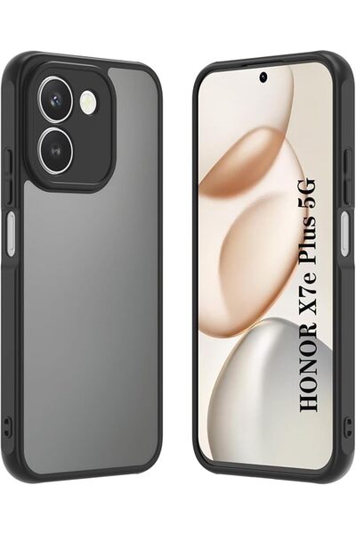 GENERAL غطاء حماية لهاتف HONOR X7e Plus 5G، خلفية صلبة + إطار مرن من TPU بالل...