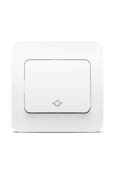 ELBİ Bell switch 10a matte white jazz -, elbi, white