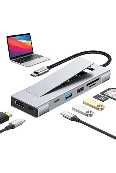 TERRIFI USB C Docking Station with M.2 NVMe SSD Enclosure, 8 in 1 USB C Hub, ...