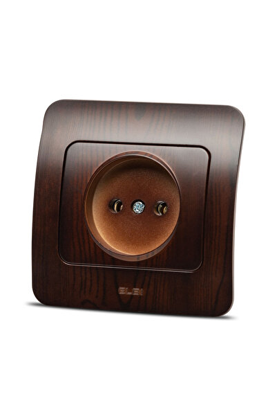 Danex Socket Without Protective Contact 16A Dark Walnut Jazz -, DANEX, Multic...