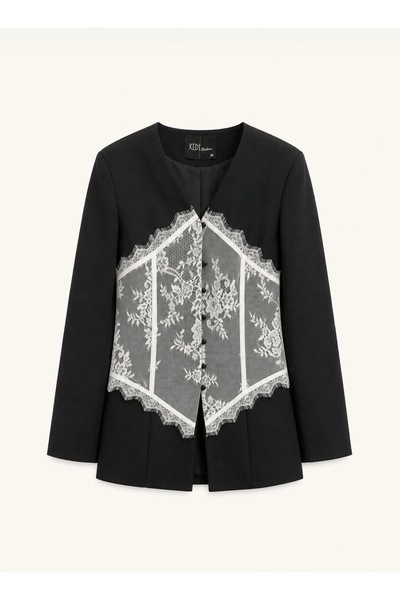 Karteks Dantelli Blazer Ceket