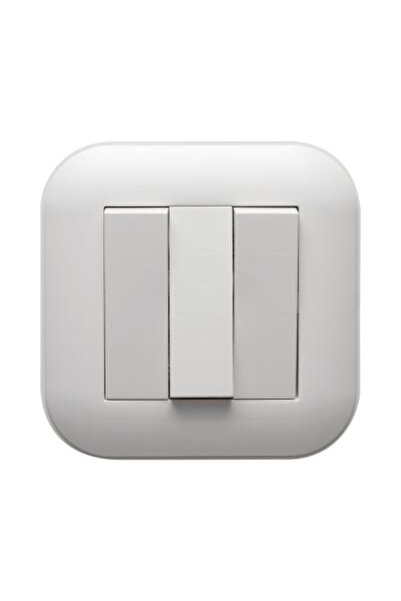 Danex Triple switch 10a white loft - | 404-010201-254, ovivo, white
