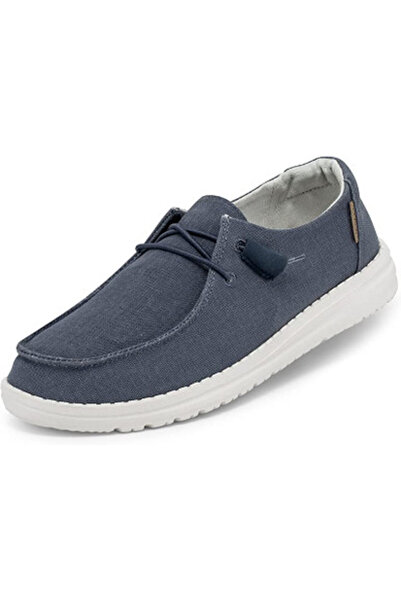 HEY DUDE Womens Wendy Loafer - Chambray Navy/White
