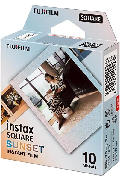 Instax Fujifilm SQUARE Sunset Film – Sunset Gradient Border (10 Exposures) – Film Only