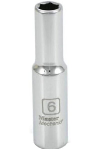 Apex Tool Group -ASIA 213606 Master Mechanic 1/4" Drive Deep Well Socket, 6mm