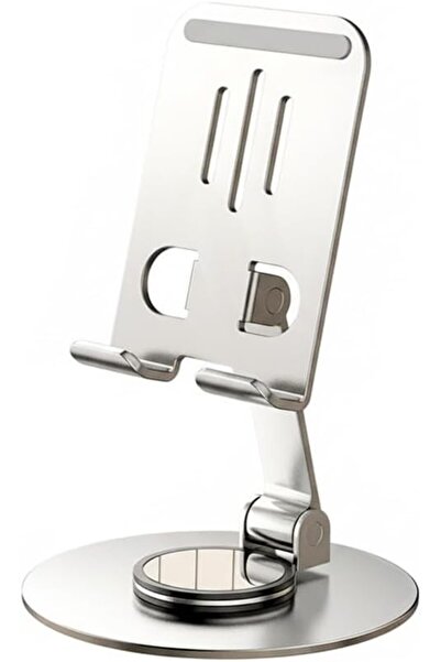 SYOSI Metal Folding Cell Phone Stand, Multi-Angel Adjustable 360 Rotating Non...